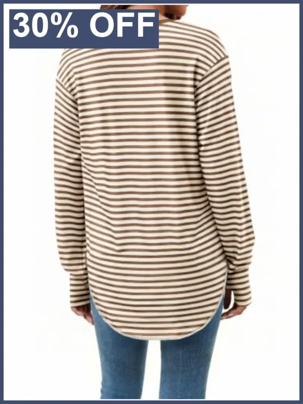 N/A oversized striped